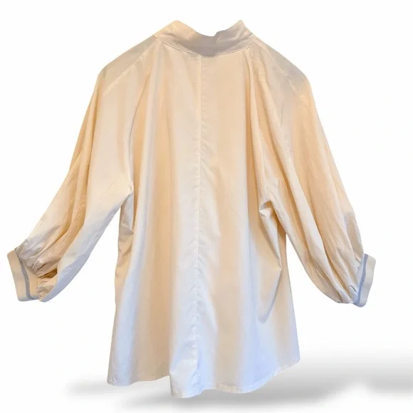 Summum Australia ecru top size 42 (Medium), lightweight batist cotton blend - Picture 8 of 15